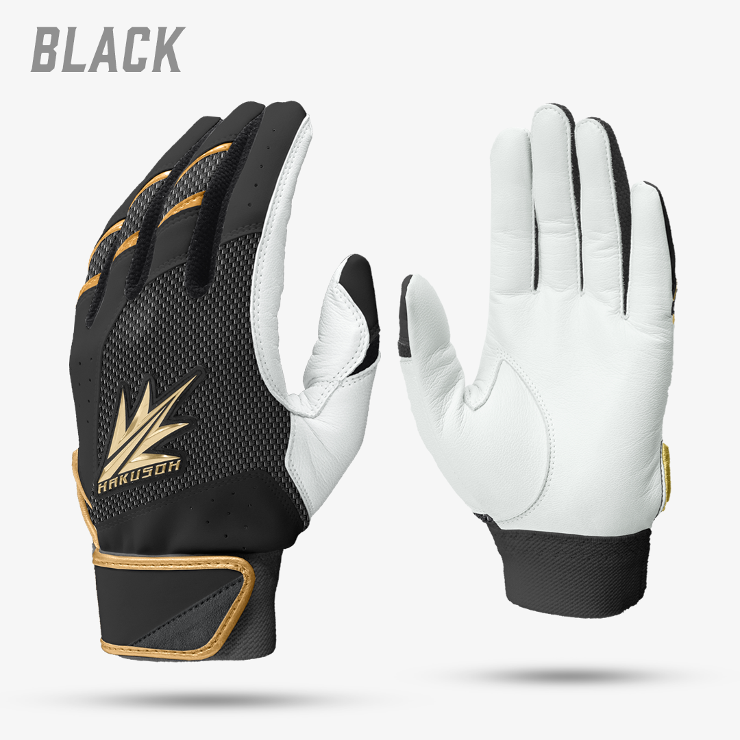 BATTING GLOVE - BLACK – HAKUSOH BAT