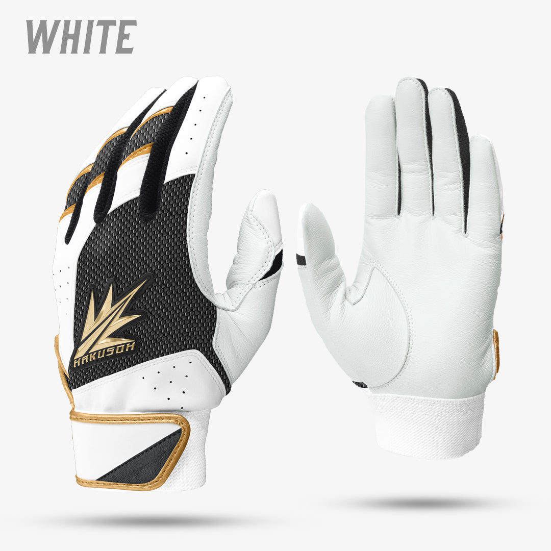 BATTING GLOVE - WHITE – HAKUSOH BAT